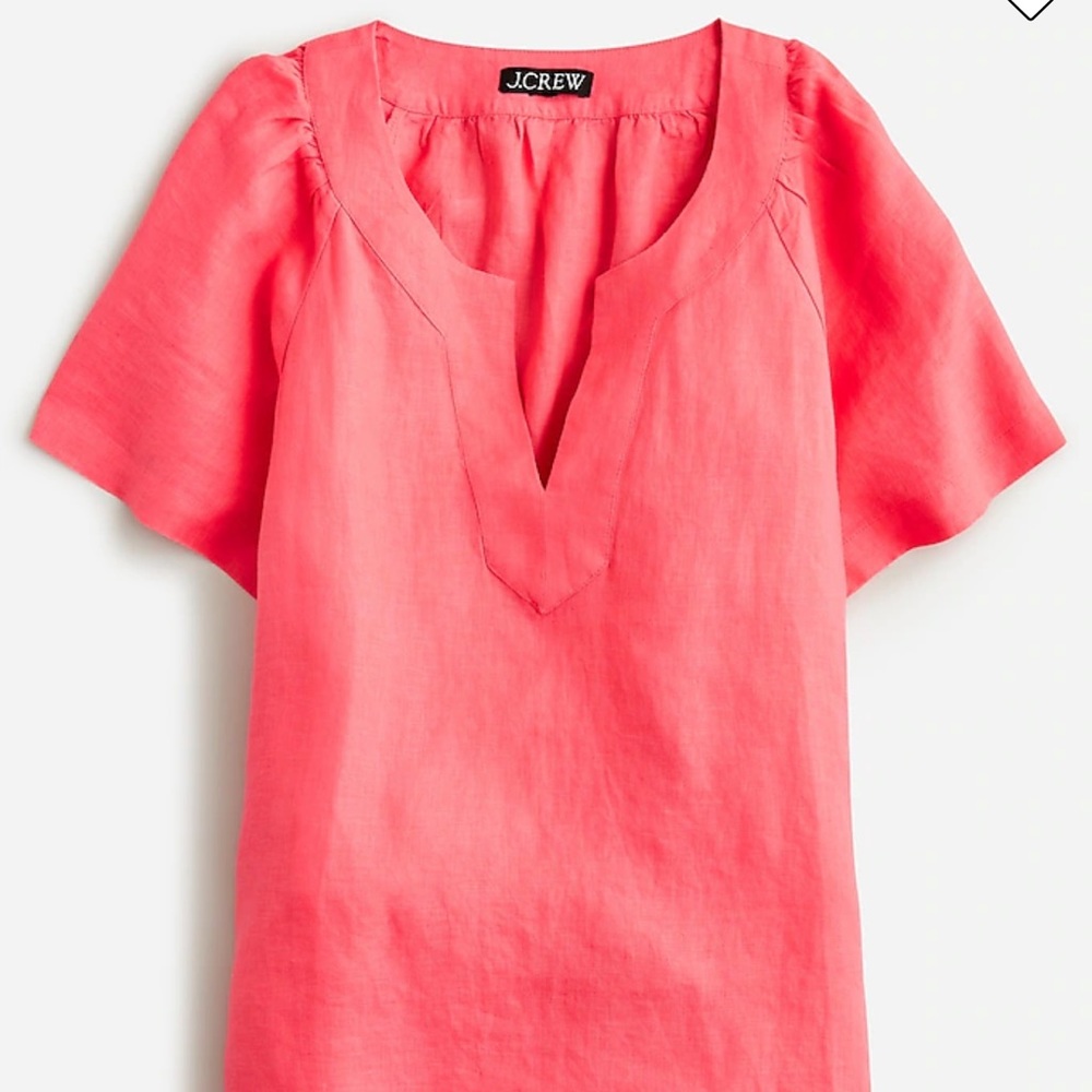 Flutter Sleeve Linen Top